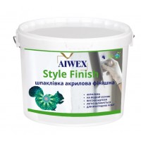 Шпаклівка акрилова фінішна Style Finish від торгової марки AIWEX 28кг